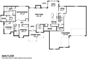 Alisha Main Floor Plan 2-d