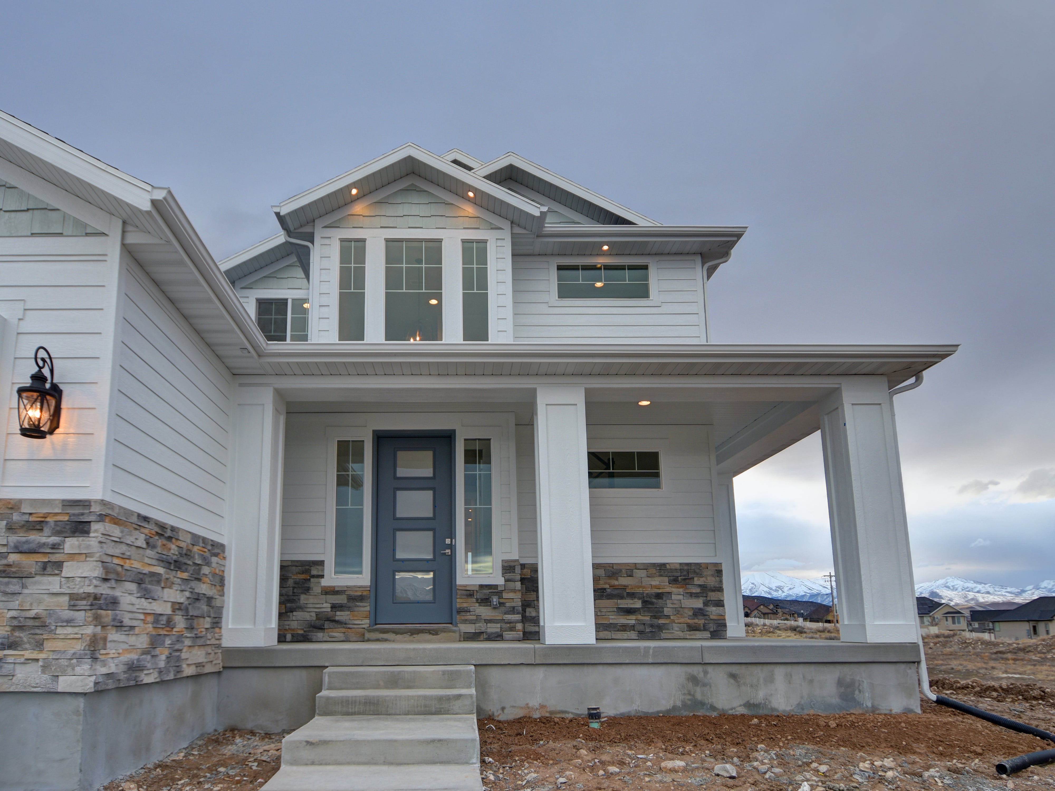 Front Porch Lightyear Homes Utah Custom Home Builder