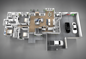 Alisha Main Floor Plan 3d