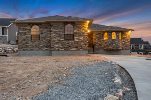 Front Elevation Green Windows