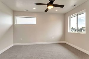 Bedroom with windows