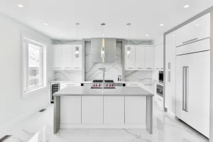 Kitchen Layout and Workflow feature of a custom home build