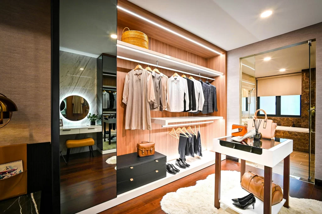 Oversized Walk-in Closet Custom Home Design Lightyear Construction